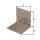 Lochplattenwinkel DURAVIS® 60 x 60 x 60 mm, Material: Stahl, sendzimirverzinkt, Oberfläche: perlbeige RAL 1035