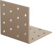 Lochplattenwinkel DURAVIS® 80 x 80 x 80 mm, Material: Stahl, sendzimirverzinkt, Oberfläche: perlbeige RAL 1035