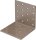 Lochplattenwinkel DURAVIS® 80 x 80 x 80 mm, Material: Stahl, sendzimirverzinkt, Oberfläche: perlbeige RAL 1035