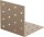 Lochplattenwinkel DURAVIS® 80 x 80 x 80 mm, Material: Stahl, sendzimirverzinkt, Oberfläche: perlbeige RAL 1035