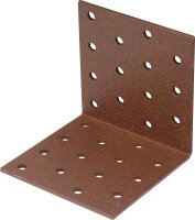 Lochplattenwinkel DURAVIS® 80 x 80 x 80 mm, Material: Stahl, sendzimirverzinkt, Oberfläche: schwarz-diamant