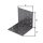 Lochplattenwinkel DURAVIS® 80 x 80 x 80 mm, Material: Stahl, sendzimirverzinkt, Oberfläche: schwarz-diamant