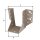 Balkenschuh DURAVIS® 60 x 100 mm, Typ A, Material: Stahl, sendzimirverzinkt, Oberfläche: perlbeige RAL 1035