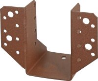 Balkenschuh DURAVIS® 60 x 100 mm, Typ A, Material: Stahl, sendzimirverzinkt, Oberfläche: rostbraun