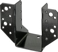 Balkenschuh DURAVIS® 60 x 100 mm, Typ A, Material: Stahl, sendzimirverzinkt, Oberfläche: schwarz-diamant