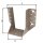 Balkenschuh DURAVIS® 80 x 120 mm, Typ A, Material: Stahl, sendzimirverzinkt, Oberfläche: perlbeige RAL 1035