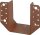 Balkenschuh DURAVIS® 80 x 120 mm, Typ A, Material: Stahl, sendzimirverzinkt, Oberfläche: rostbraun