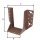 Balkenschuh DURAVIS® 80 x 120 mm, Typ A, Material: Stahl, sendzimirverzinkt, Oberfläche: rostbraun