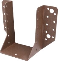 Balkenschuh DURAVIS® 80 x 120 mm, Typ A, Material: Stahl, sendzimirverzinkt, Oberfläche: schwarz-diamant