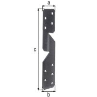 Sparren-Pfettenanker DURAVIS® 170 universal, Material: Stahl, sendzimirverzinkt, Oberfläche: rostbraun