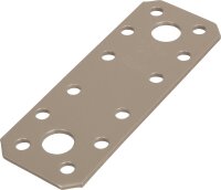 Flachverbinder DURAVIS® 96 x 35 x 2,5 mm, Material: Stahl, sendzimirverzinkt, Oberfläche: perlbeige RAL 1035