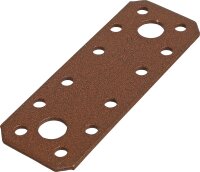 Flachverbinder DURAVIS® 96 x 35 x 2,5 mm, Material: Stahl, sendzimirverzinkt, Oberfläche: rostbraun