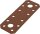Flachverbinder DURAVIS® 96 x 35 x 2,5 mm, Material: Stahl, sendzimirverzinkt, Oberfläche: rostbraun