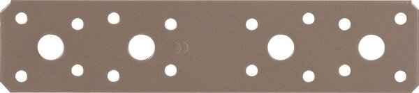 Flachverbinder DURAVIS® 180 x 40 x 3,0 mm, Material: Stahl, sendzimirverzinkt, Oberfläche: perlbeige RAL 1035