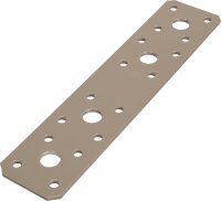 Flachverbinder DURAVIS® 180 x 40 x 3,0 mm, Material: Stahl, sendzimirverzinkt, Oberfläche: perlbeige RAL 1035