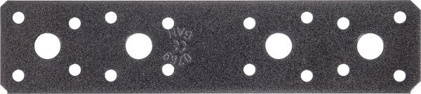 Flachverbinder DURAVIS® 180 x 40 x 3,0 mm, Material: Stahl, sendzimirverzinkt, Oberfläche: schwarz-diamant
