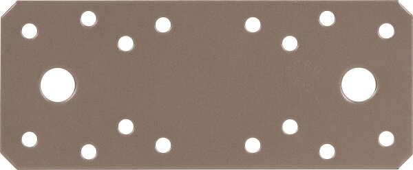 Flachverbinder DURAVIS® 133 x 55 x 2,5 mm, Material: Stahl, sendzimirverzinkt, Oberfläche: perlbeige RAL 1035