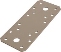 Flachverbinder DURAVIS® 133 x 55 x 2,5 mm, Material: Stahl, sendzimirverzinkt, Oberfläche: perlbeige RAL 1035