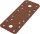 Flachverbinder DURAVIS® 133 x 55 x 2,5 mm, Material: Stahl, sendzimirverzinkt, Oberfläche: rostbraun