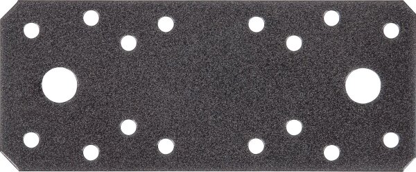 Flachverbinder DURAVIS® 133 x 55 x 2,5 mm, Material: Stahl, sendzimirverzinkt, Oberfläche: schwarz-diamant