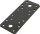 Flachverbinder DURAVIS® 133 x 55 x 2,5 mm, Material: Stahl, sendzimirverzinkt, Oberfläche: schwarz-diamant