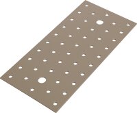 Lochplatte DURAVIS® 200 x 100 x 2 mm, Material: Stahl, sendzimirverzinkt, Oberfläche: perlbeige RAL 1035