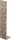 Flachstahl-Betonanker DURAVIS® 205 x 40 x 40 mm, Material: Stahl, sendzimirverzinkt, Oberfläche: perlbeige RAL 1035