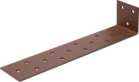 Flachstahl-Betonanker DURAVIS® 205 x 40 x 40 mm, Material: Stahl, sendzimirverzinkt, Oberfläche: schwarz-diamant