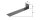 Flachstahl-Betonanker DURAVIS® 205 x 40 x 40 mm, Material: Stahl, sendzimirverzinkt, Oberfläche: schwarz-diamant