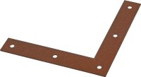 Eckwinkel DURAVIS® 120 x 120 x 20 mm, Material: Stahl, sendzimirverzinkt, Oberfläche: rostbraun