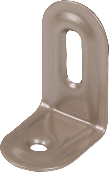 Verstellwinkel DURAVIS® 2 x 40 x 22 mm, geprägt, Material: Stahl, blau verzinkt, Oberfläche: rostbraun