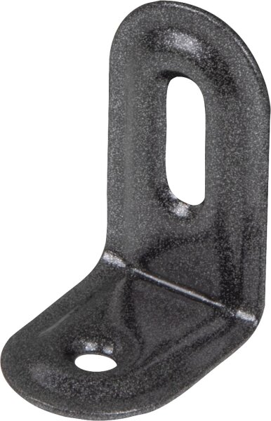 Verstellwinkel DURAVIS® 2 x 40 x 22 mm, geprägt, Material: Stahl, blau verzinkt, Oberfläche: schwarz-diamant