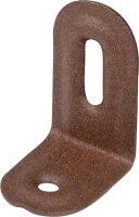 Verstellwinkel DURAVIS® 2 x 40 x 22 mm, geprägt, Material: Stahl, blau verzinkt, Oberfläche: schwarz-diamant