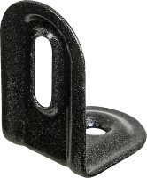 Verstellwinkel DURAVIS® 2 x 40 x 22 mm, geprägt, Material: Stahl, blau verzinkt, Oberfläche: schwarz-diamant