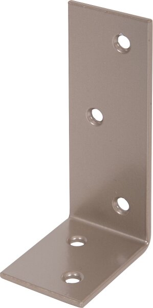 Balkenwinkel DURAVIS® 40 x 80 x 30 mm, ungleichschenklig, Material: Stahl, blau verzinkt, Oberfläche: perlbeige RAL 1035