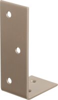 Balkenwinkel DURAVIS® 40 x 80 x 30 mm, ungleichschenklig, Material: Stahl, blau verzinkt, Oberfläche: perlbeige RAL 1035