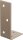 Balkenwinkel DURAVIS® 40 x 80 x 30 mm, ungleichschenklig, Material: Stahl, blau verzinkt, Oberfläche: perlbeige RAL 1035