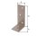Balkenwinkel DURAVIS® 40 x 80 x 30 mm, ungleichschenklig, Material: Stahl, blau verzinkt, Oberfläche: perlbeige RAL 1035