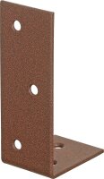 Balkenwinkel DURAVIS® 40 x 80 x 30 mm, ungleichschenklig, Material: Stahl, blau verzinkt, Oberfläche: rostbraun