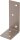Balkenwinkel DURAVIS® 40 x 80 x 30 mm, ungleichschenklig, Material: Stahl, blau verzinkt, Oberfläche: rostbraun