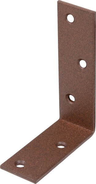 Balkenwinkel DURAVIS® 75 x 100 x 30 mm, ungleichschenklig, Material: Stahl, blau verzinkt, Oberfläche: rostbraun