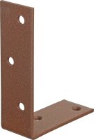 Balkenwinkel DURAVIS® 75 x 100 x 30 mm, ungleichschenklig, Material: Stahl, blau verzinkt, Oberfläche: rostbraun