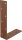 Balkenwinkel DURAVIS® 160 x 240 x 50 mm, ungleichschenklig, Material: Stahl, blau verzinkt, Oberfläche: rostbraun