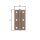 Scharnier DURAVIS® 80 x 40 x 1,25 mm, Material: Stahl, blau verzinkt, perlbeige RAL 1035, mit vernietetem Edelstahlstift