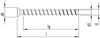 Beton- & Mauerwerkschraube Kabelschelle 5,0 x 40mm