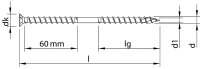 Senkkopfschraube HT-plus Therm 8x200mm VPE 50