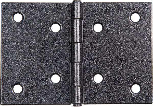 Scharnier DURAVIS® 60 x 90 x 1,25 mm, breit, Material: Stahl, blau verzinkt, Oberfläche: schwarz-diamant