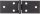 Tischband DURAVIS® 32 x 100 x 1,5 mm, Material: Stahl, blau verzinkt, Oberfläche: schwarz-diamant