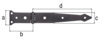 Werfgehänge DURAVIS® 202/77 x 48 mm, Material: Stahl, blau verzinkt, Oberfläche: schwarz-diamant