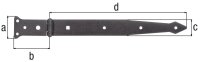 Werfgehänge DURAVIS® 302/77 x 48 mm, Material: Stahl, blau verzinkt, Oberfläche: schwarz-diamant